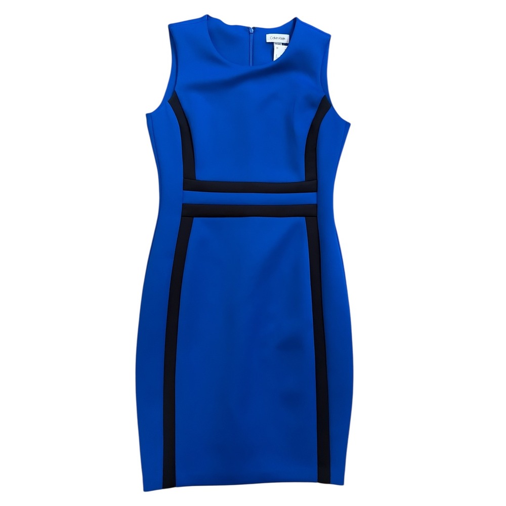 Calvin Klein Sleeveless Colorblock Sheath Dress Size 6